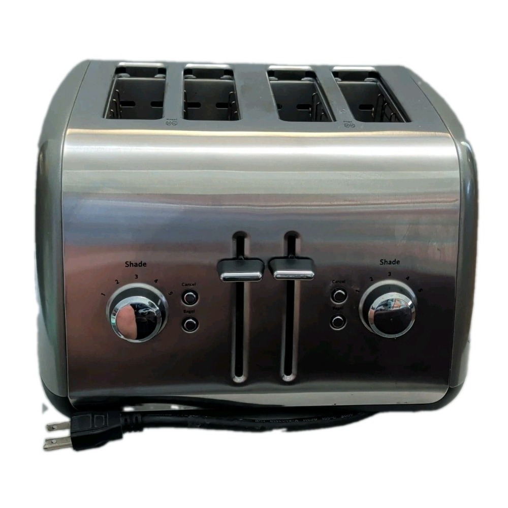 KitchenAid 4 Slice Toaster  KMT4115CU Contoured Stainless Steel Bagel Slot